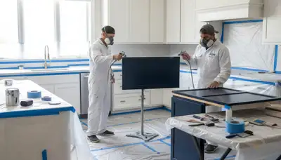 Cabinet painting service in Loveland, CO for kitchens and bathrooms by Loveland Paint Pros