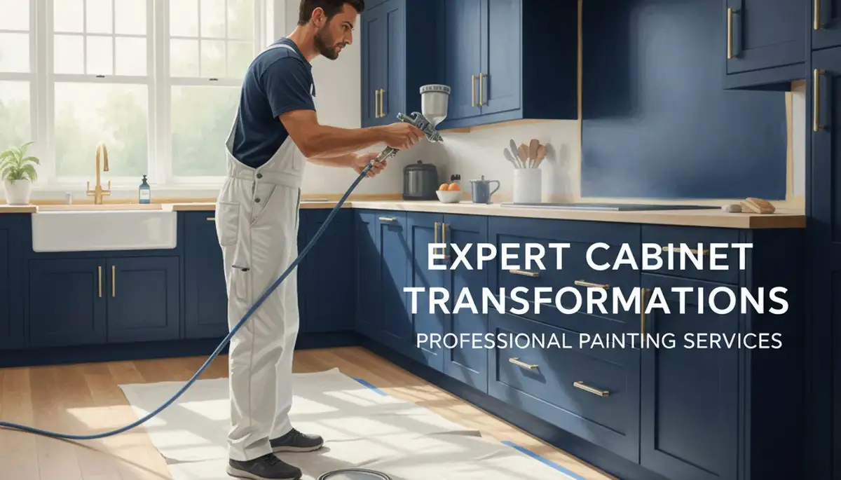 Cabinet painting in Loveland, CO by Loveland Paint Pros for kitchen and bathroom cabinets