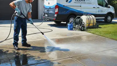 Concrete pressure cleaning in Loveland, CO for driveways and patios by Loveland Paint Pros