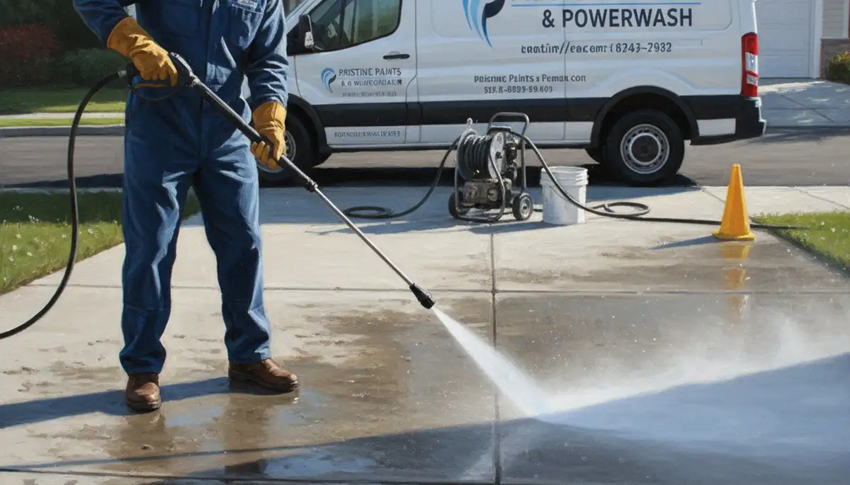 Concrete pressure cleaning in Loveland, CO for driveways and patios by Loveland Paint Pros