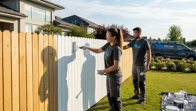 Fence painting service in Loveland, CO by Loveland Paint Pros for UV and weather protection